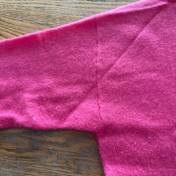 360 CASHMERE bright pink 100% cashmere sweater/S - Picture 6 of 9